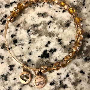 ✨ Alex and Ani ✨ Amber& copper beaded bracelet